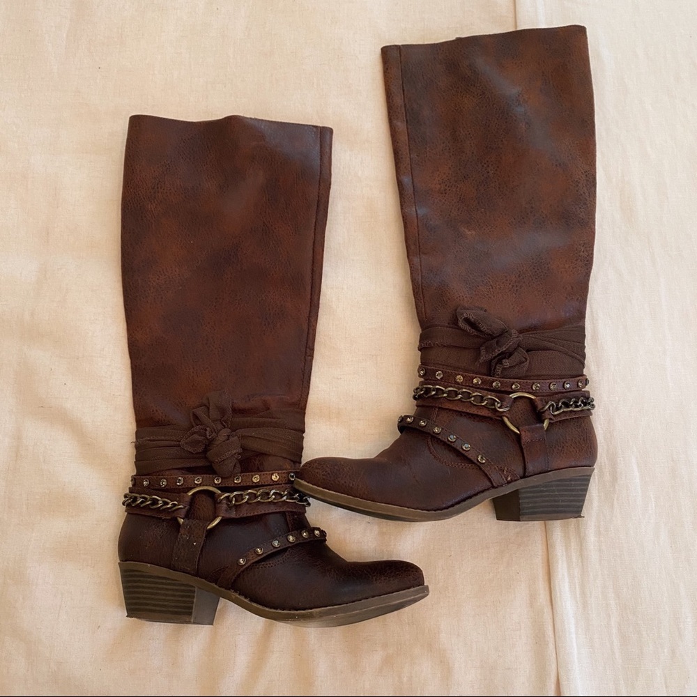 Brown Knee High Boots